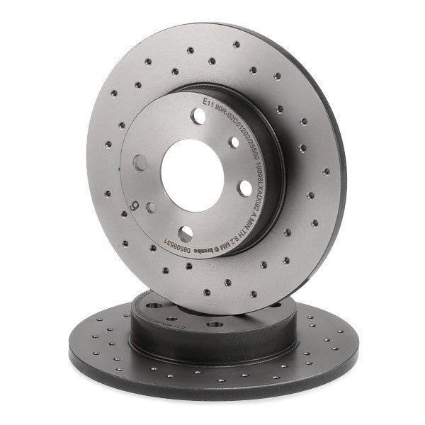 DISCHI POSTERIORI BREMBO FORATI image 0