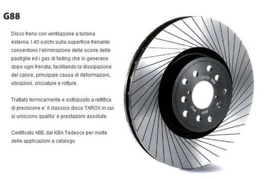 Dischi anteriori baffati TAROX G88 500 Abarth